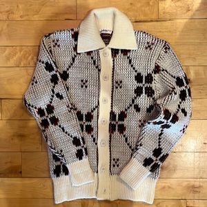 MEN’s *VINTAGE* JOCKEY Sportswear button down cardigan size L